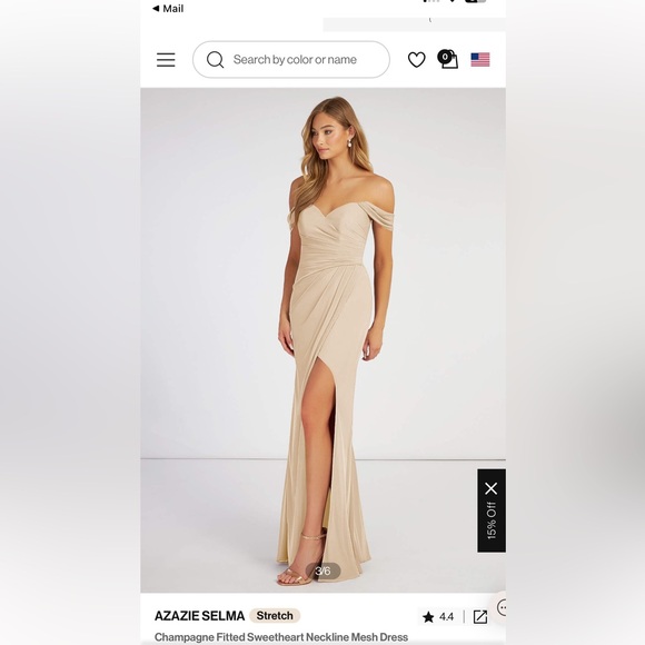 Azazie Bridesmaid Dress - Picture 1 of 8